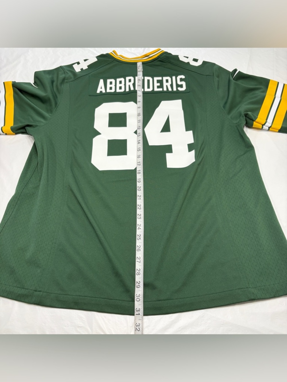 Nike Green Bay Packers Jarred Abbrederis #84 NFL Football Jersey Mens XL - Picture 9 of 10